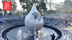 Bản tin 30s Nóng:  Ý nghĩa biểu trưng giọt nước - trái tim ở công viên số 1 Lý Thái Tổ