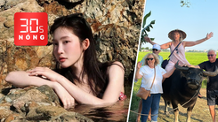 Bản tin 30s Nóng: Ca sĩ Juky San mặc bikini ngâm mình trong Giếng Tiên; Độc đáo dịch vụ cưỡi trâu