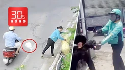 Bản tin 30s Nóng: Tài xế xe công nghệ đánh người giữa đường; Trích xuất camera phạt 2 người xả rác
