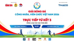 Trực tiếp: CĐ Công Thương VN 1 gặp CĐ Ngân Hàng VN - Tứ kết Vòng loại khu vực phía Bắc | Giải Bóng đá công nhân, viên chức Việt Nam 2026