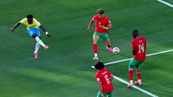 Xem lại bàn gỡ hòa đẹp mắt của Vinicius trận Brazil đấu với Morocco ở bảng C