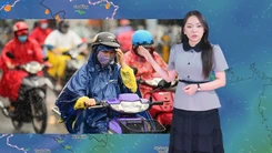 Thời tiết đêm 27 ngày 28-6: Bắc Bộ mưa dông từ đêm về sáng sớm; Nam Bộ mưa về chiều tối; Trung Bộ nắng nóng
