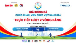 Trực tiếp: CĐ Xây lắp dầu khí miền Nam TP.HCM gặp CĐ Thành Thắng Thăng Long TP.HCM - Lượt 2 Vòng bảng Vòng chung kết toàn quốc