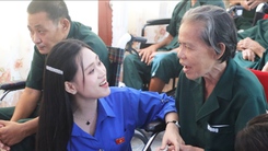 Nhiều hoạt động tri ân tại Trung tâm Điều dưỡng thương binh và người có công Long Đất