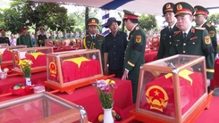 Truy điệu và an táng 235 hài cốt liệt sĩ là quân tình nguyện, chuyên gia Việt Nam