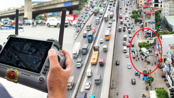 Cảnh sát giao thông dùng drone quan sát từ xa, phát hiện loạt vi phạm trên vành đai 3