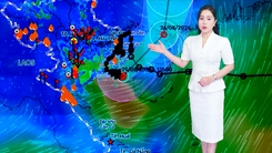 Thời tiết đêm 25 ngày 26-8: Bão số 4 ngược ra biển, Bắc Bộ giảm mưa