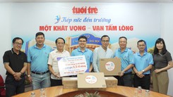 Công ty cổ phần Tập đoàn Vinacam trao 3,5 tỉ đồng cho học bổng Tiếp sức đến trường