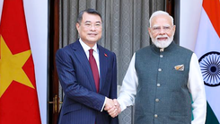 Thủ tướng Lê Minh Hưng hội đàm với Thủ tướng Ấn Độ Narendra Modi 