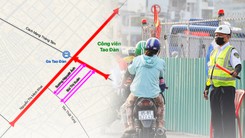 Lưu ý: Các tuyến đường chuyển thành một chiều để thi công Metro số 2