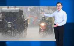 Thời tiết đêm 6 ngày 7-10: Trung Bộ và Nam Bộ mưa to và dông, Bắc Bộ trời lạnh