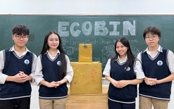 Từ rác thải trong bếp, đến thùng rác AI của học sinh lớp 11