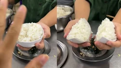 Thanh niên cười sảng khi được cho nửa bát cơm