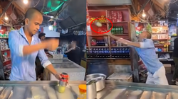 Thanh niên đang thể hiện thì gặp sự cố