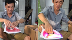 Độc lạ anh trai chế tạo bàn ủi nhưng không dùng để ủi đồ