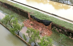 Flood topples 15-meter section of Vietnam’s Hue Imperial Citadel wall