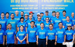 Friendship Walk in Ho Chi Minh City marks 80 years of Vietnamese diplomacy