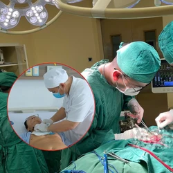 Vòi xịt nước áp lực cao phun trúng cổ trong lúc rửa sân khiến cụ ông nguy kịch
