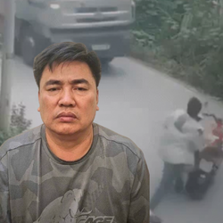 Tài xế đẩy đại úy cảnh sát vào đầu xe tải khai gì với công an?