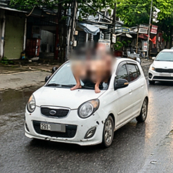 Con rể nằm lên kính chắn gió ô tô do bố vợ lái: Cả hai bị khởi tố