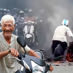 Cháy xe giữa đường, cụ ông nhận lại 'đôi chân' từ lòng tốt cộng đồng