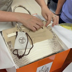 Sắp đấu giá trực tuyến hai túi Hermès của bà Trương Mỹ Lan