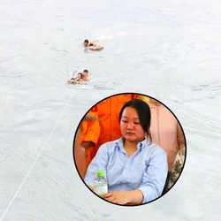 Cô gái không biết bơi sống sót 8 giờ giữa biển Mũi Nghê sau khi bị sóng cuốn