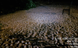 Foamy mud erupts again after heavy rain at excavation site of Hanoi metro