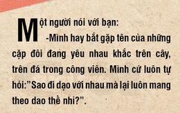 Bí ẩn phía sau những dòng chữ khắc trên cây