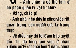 Anh nhân viên liêm khiết