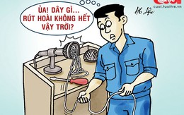 Dây gì rút hoài không hết?