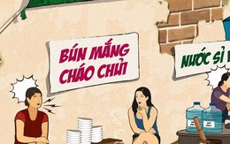 Combo "bún mắng cháo chửi" và "nước sỉ vả"