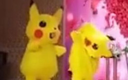 Pikachu bị xì hơi vẫn hoàn thành điệu nhảy vui nhộn trong lễ cưới