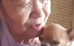 Cụ bà vừa đánh đàn vừa hát "I love you more than I can say"