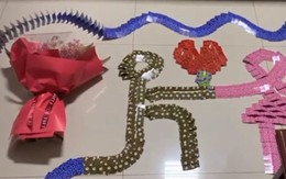 Màn domino tỏ tình ngày Valentine khiến người xem không rời mắt