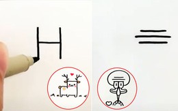 Vẽ nhân vật hoạt hình xinh xắn bằng những đường nét đơn giản