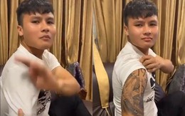 Quang Hải theo trend 'Bỏ ra bạn ơi', khoe hình xăm mới