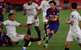 Barca hòa Sevilla: Fan bất bình vì Messi thoát thẻ đỏ