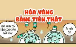 Ông bà hết hồn vì con cháu hóa vàng bằng tiền thật