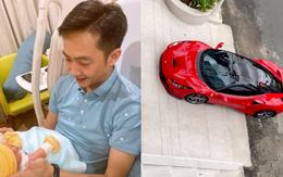 Khoe giữ con cho vợ lái siêu xe Ferrari vi vu, Cường 'Đô La' bị bà xã bóc phốt