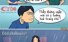 Một đêm Halloween 'sấp mặt'