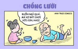 'Chiêu trò' trông con của chồng lười