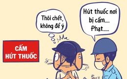 Lỗi chồng lỗi: Hút thuốc lá tại nơi cấm bị phạt 3 triệu đồng!