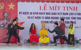 Cười xỉu nhóm học sinh diễn kịch, đọc rap Sơn Tinh - Thủy Tinh