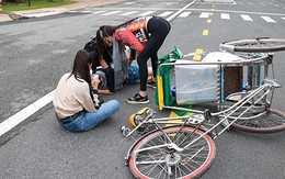 Vietnam why not: Hoàng Yến trổ tài lái xích lô, làm hội chị em ngã nhào