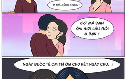 Chợt nhớ ra hôm nay được ôm tự do