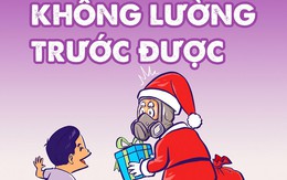 Màn 'bẻ lái' khiến ông già Noel bối rối