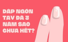 Dập ngón tay đã 3 năm sao chưa hết?