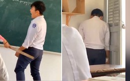 Nam sinh bị cô giáo cầm thước tét mông vì không học thuộc bài