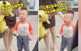 Bé trai lươn lẹo mỗi khi bố mẹ đưa đến trường là kêu đau bụng